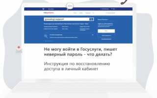 Не могу войти в Госуслуги, пишет неверный пароль — что делать?