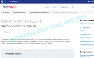 Как участвовать в программе «Молодая семья» через Госуслуги