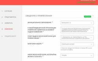 Запись на молочную кухню через Госуслуги