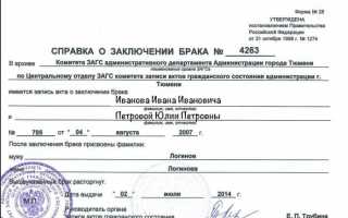 Как получить справку о заключениирасторжении брака из ЗАГСа – пошаговая инструкция