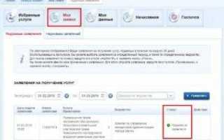 Как подать и посмотреть заявление на Госуслугах