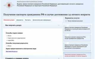 Как получить паспорт ребенку в 14 лет через Госуслуги
