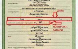 Как ввести номер актовой записи свидетельства о рождении на госуслугах