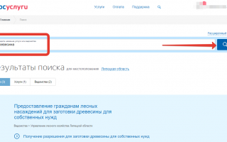 Как выписать лес на дрова через Госуслуги