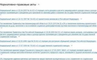 Назначение государственной адресной социальной помощи