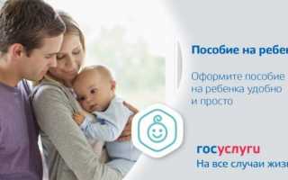 Как оформить детское пособие через госуслуги