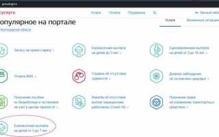 На госуслугах появилась форма заявления для пособия на ребенка от 3 до 7 лет