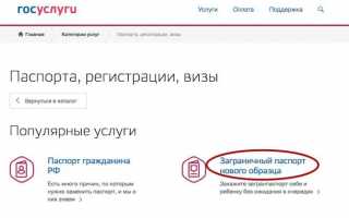 Учимся записываться на подачу документов на загранпаспорт через госуслуги