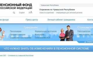 Официальный сайт отделения ПФР в республике Чувашия