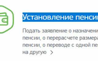 На портале госуслуг появилась возможность подать заявление о перерасчете пенсии