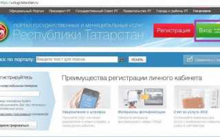 Госуслуги РТ Татарстан — личный кабинет