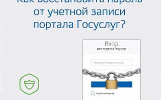 Восстановить пароль на Госуслугах
