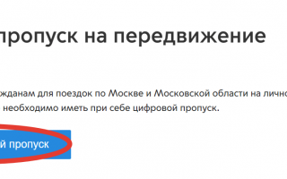 Как получить пропуск для передвижения по Москве через Госуслуги на Мос.ру
