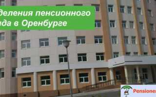 Пенсионный фонд Оренбург официальный сайт, телефон, адрес