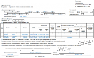 Как заполнить форму СЗВ-СТАЖ за 2019 год для сдачи в 2020-м