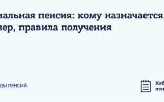 Социальная пенсия. Кому она положена и кто ее получает в России